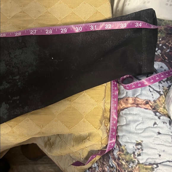 Black tye dyed  Leggings - Picture 7 of 8